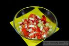 Recept Kukuricový šalát s olivami a paradajkami - príprava šalátu
