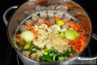 Recept Polievka s hovädzími knedličkami a ryžovou závarkou - polievka s hovädzími knedličkami - príprava