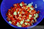 Recept Kukuricový šalát s olivami a paradajkami - príprava šalátu
