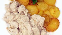 Smažené zemiaky s kuracími kúskami po francúzsku